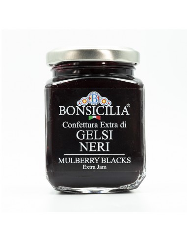 Confiture extra de mûrier noir 240g Bonsicilia