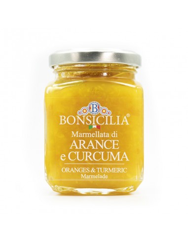 Marmelade d'Orange et Curcuma 250 gr Bonsicilia