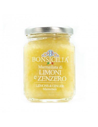 Marmellata di Limoni e Zenzero 250 gr Bonsicilia