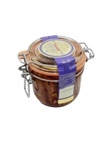 Extra Anchovy Fillets with Chilli Airtight Jar 340 gr Campisi