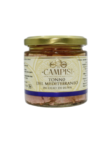 Mediterranean Tuna in Olive Oil 220 gr Campisi