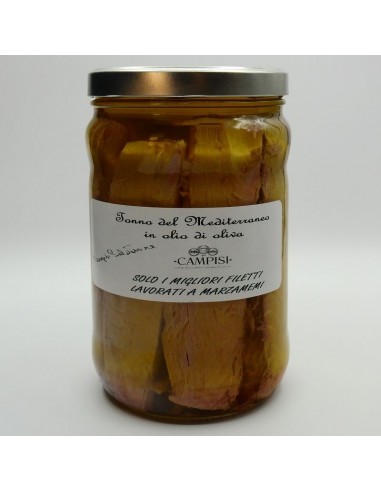 Atún Mediterráneo en Aceite de Oliva 1,6 kg Campisi