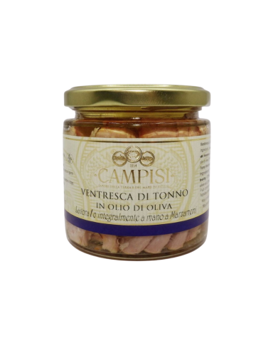 Ventrèche de thon à l'huile d'olive 220 gr Campisi