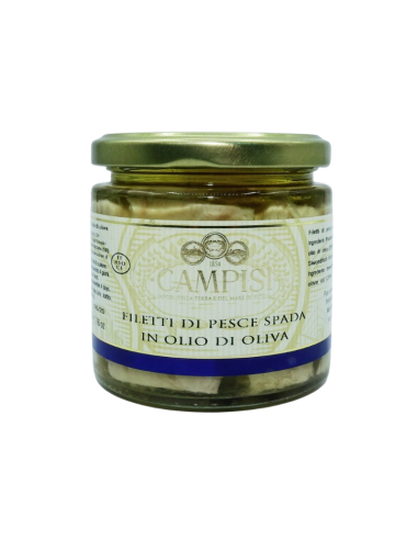 Swordfish fillets in olive oil 220 gr Campisi