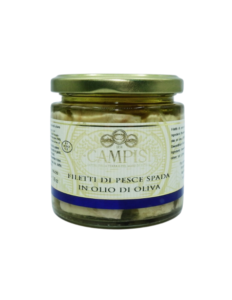 Swordfish fillets in olive oil 220 gr Campisi