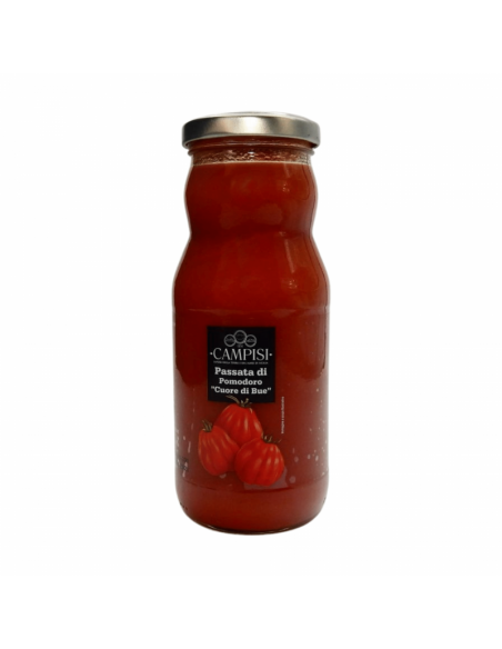 Puré De Tomate Corazón De Buey 360 gr Paquete De 12 Campisi