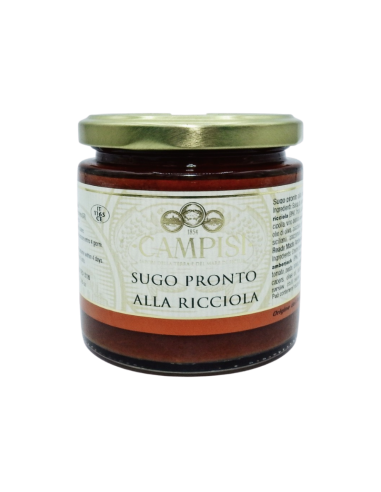 Ready-made amberjack sauce 220 gr Campisi