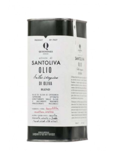 Huile d'Olive Extra Vierge Santoliva Boîte de 50 cl Quignones