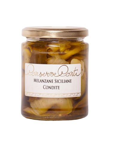 Melanzane siciliane condite in olio extravergine d’oliva 270 gr