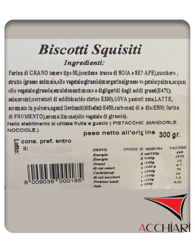 Biscotti Squisiti 300 gr Biscottificio Licitra