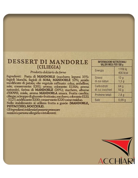 Almond Dessert 250 gr Biscottificio Licitra