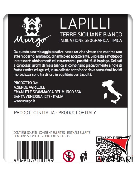 Lapilli Bianco IGT Terre Siciliane 75 cl Murgo
