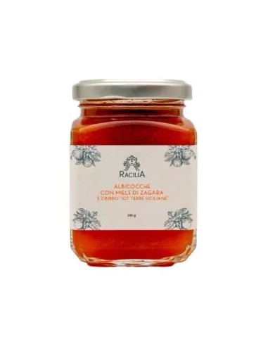 Apricot jam with orange blossom honey and Zibibbo IGT Terre