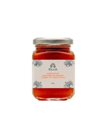 Apricot jam with orange blossom honey and Zibibbo IGT Terre