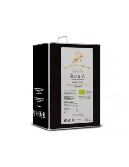 EVO monocultivar Nocellara dell'Etna Bio 3 lt Racilia