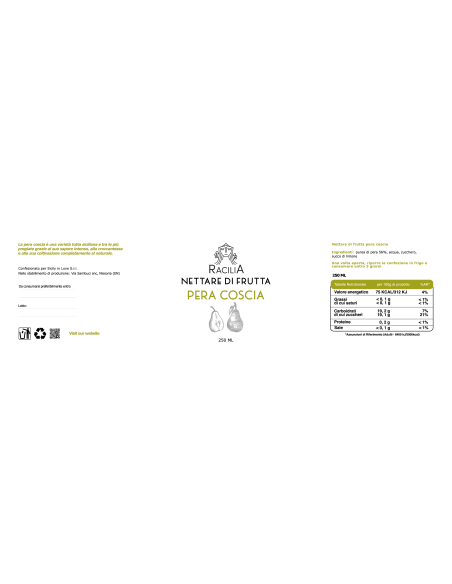 Coscia pear nectar Racilia