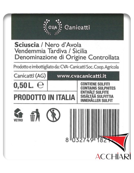 Le Selezioni Sciuscia Nero D'Avola Terre Siciliane IGP 50 cl CVA