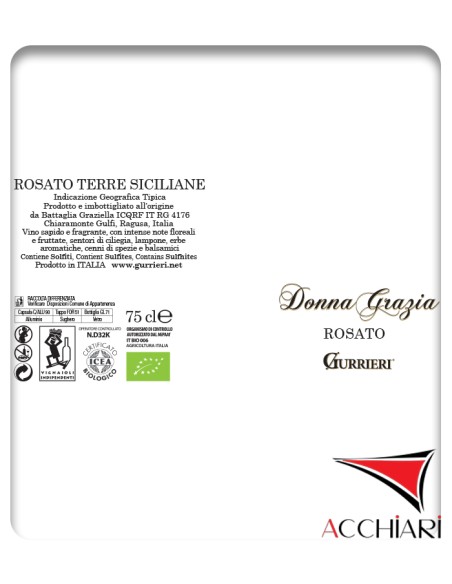 Donna Grazia Rosato Bio 75 cl Gurrieri