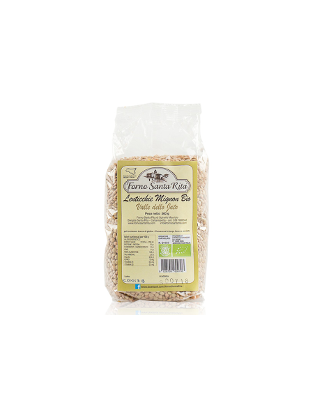 Organic Mignon Lentils 500 gr Forno Santa Rita