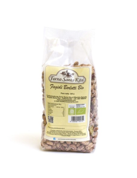 Fagioli Borlotti Bio 500 gr Forno Santa Rita