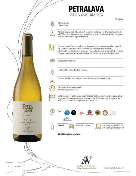 Petralava Etna DOC Blanco 75 cl Antichi Vinai