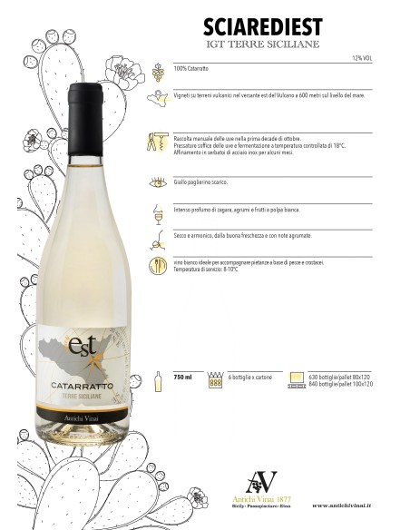 Sciare di Est Catarratto IGT Terre Siciliane 75 cl Antichi Vinai