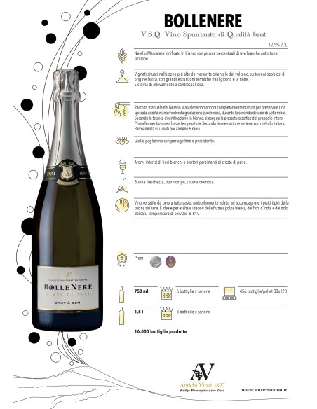 Bollenere VSQ Brut 75 cl Antichi Vinai