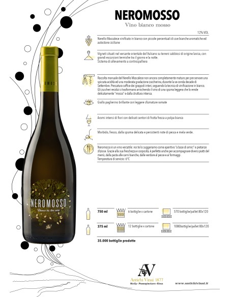 Neromosso Moosiger Weißwein 75 cl Antichi Vinai