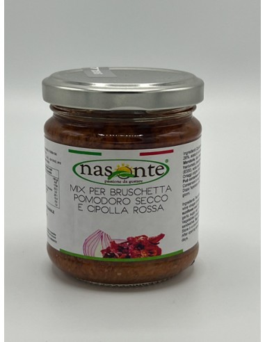 Mix para bruschetta de tomate seco y cebolla morada 190 gr