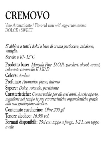 Cremovo 75 cl Baglio Baiata Alagna