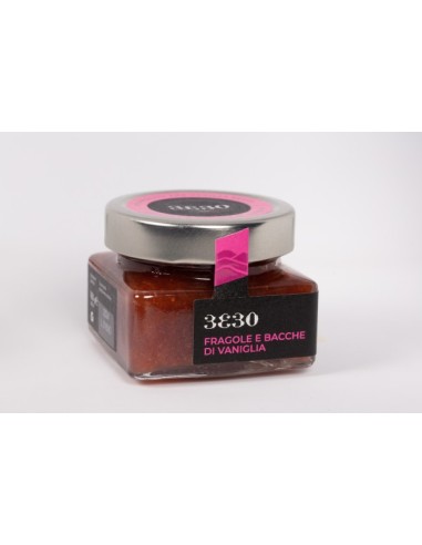 Confiture extra de fraises et de baies de vanille 160 g 33 30