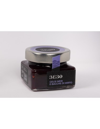 Extra jam of black mulberries and myrtle berries 160 gr 33 30