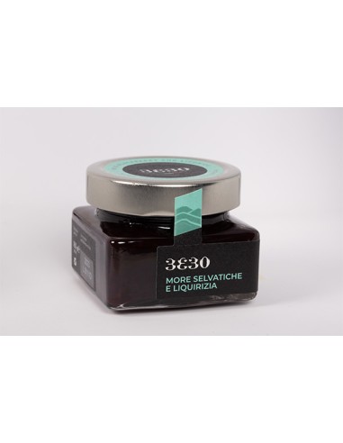 Wild blackberry and liquorice extra jam 160 gr 33 30