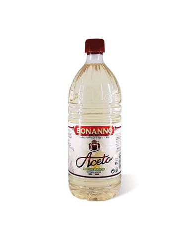 Vinagre de vino blanco 1 litro PET Acetificio Bonanno