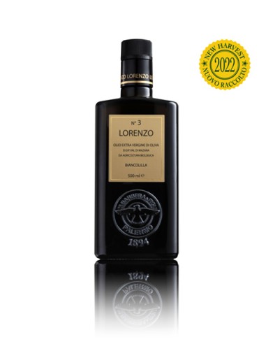 LORENZO N° 3 Olio EVO Biologico Monocultivar Biancolilla DOP