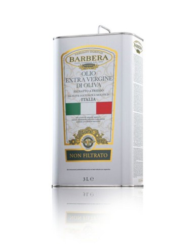 Huile d'Olive Extra Vierge Non Filtrée 100% Italienne 3 litres