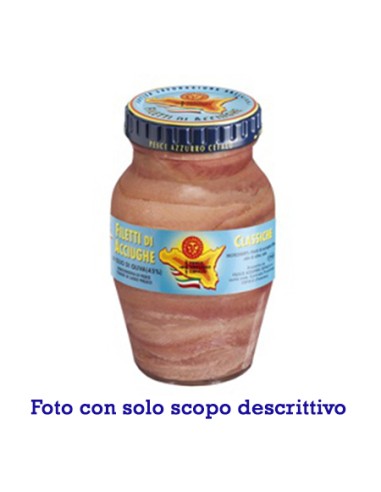 Filetti di acciughe in olio di oliva orcio 220 gr Pesce Azzurro