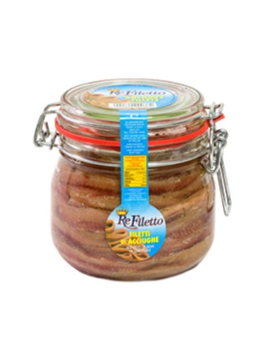 Anchovy fillets in airtight seed oil 580 g Pesce Azzurro