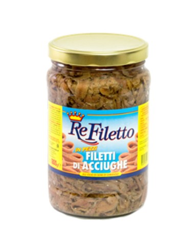 Pieces of anchovies in seed oil 770 g Pesce Azzurro