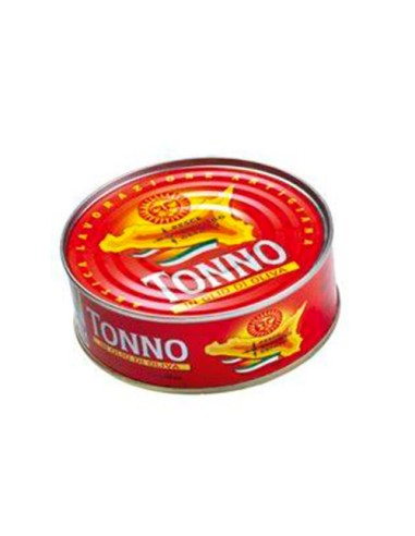 Tuna in olive oil pack. 2 x 160 g cans of Pesce Azzurro