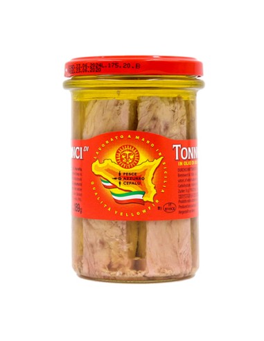 Tuna steaks in olive oil, 270 g jar Pesce Azzurro