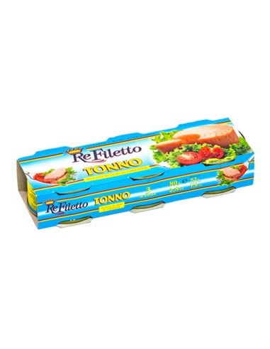 Atún en aceite de semillas lata 3 x 80 g Pesce Azzurro