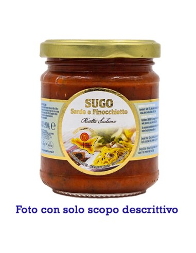 Ready-made pasta sauce with sardines, 1.05 kg jar Pesce Azzurro