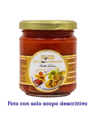 Sugo pronto pesce spada e malanzane vaso 1,05 kg Pesce Azzurro