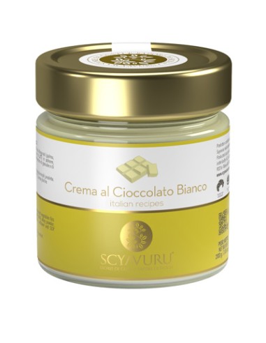 Crema al Cioccolato Bianco 200 gr Scyavuru