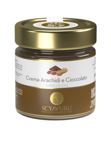 Gesalzenes Erdnuss und Schokoladencreme Duo 200 gr Scyavuru