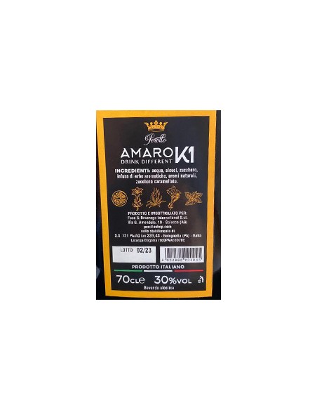 Amaro K1 70 cl Perollo