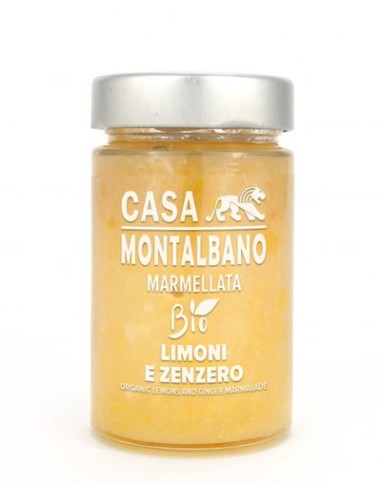 Extra Bio Zitronen Ingwer Marmelade 220 gr Casa Montalbano