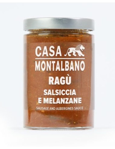 Ragù Salsiccia e Melanzane 300 gr Casa Montalbano