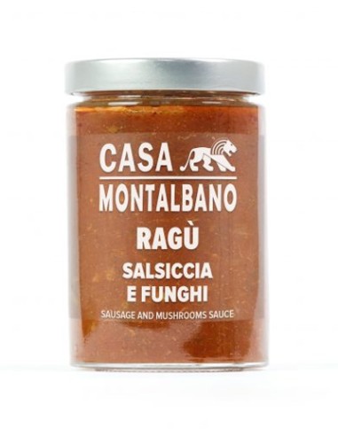 Ragú de Salchicha y Champiñones 300 gr Casa Montalbano